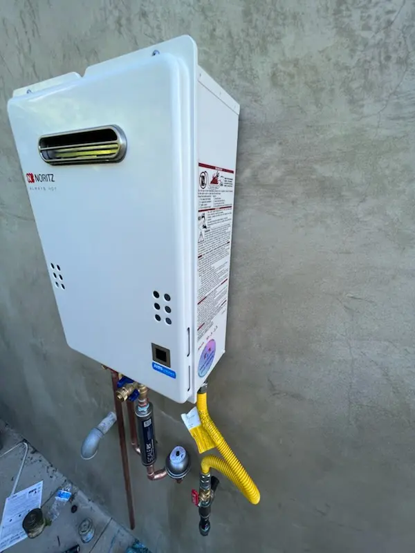 Tankless water heater installation for Cobbs Village homes