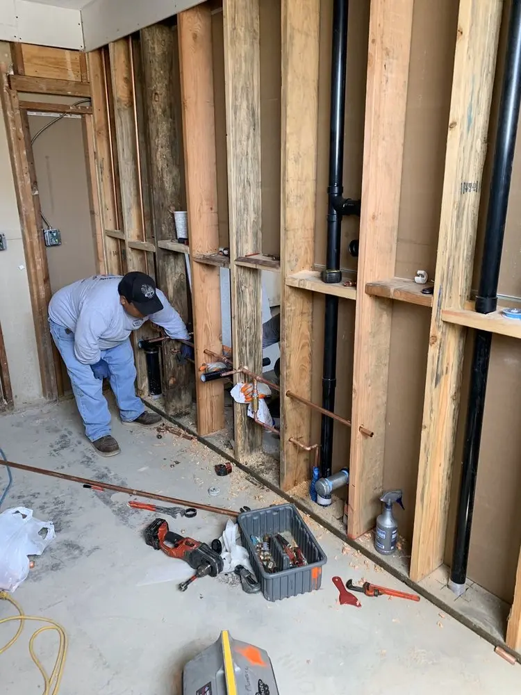 Commercial rough-in plumbing for Water Heater Replacement in Cobbs Village